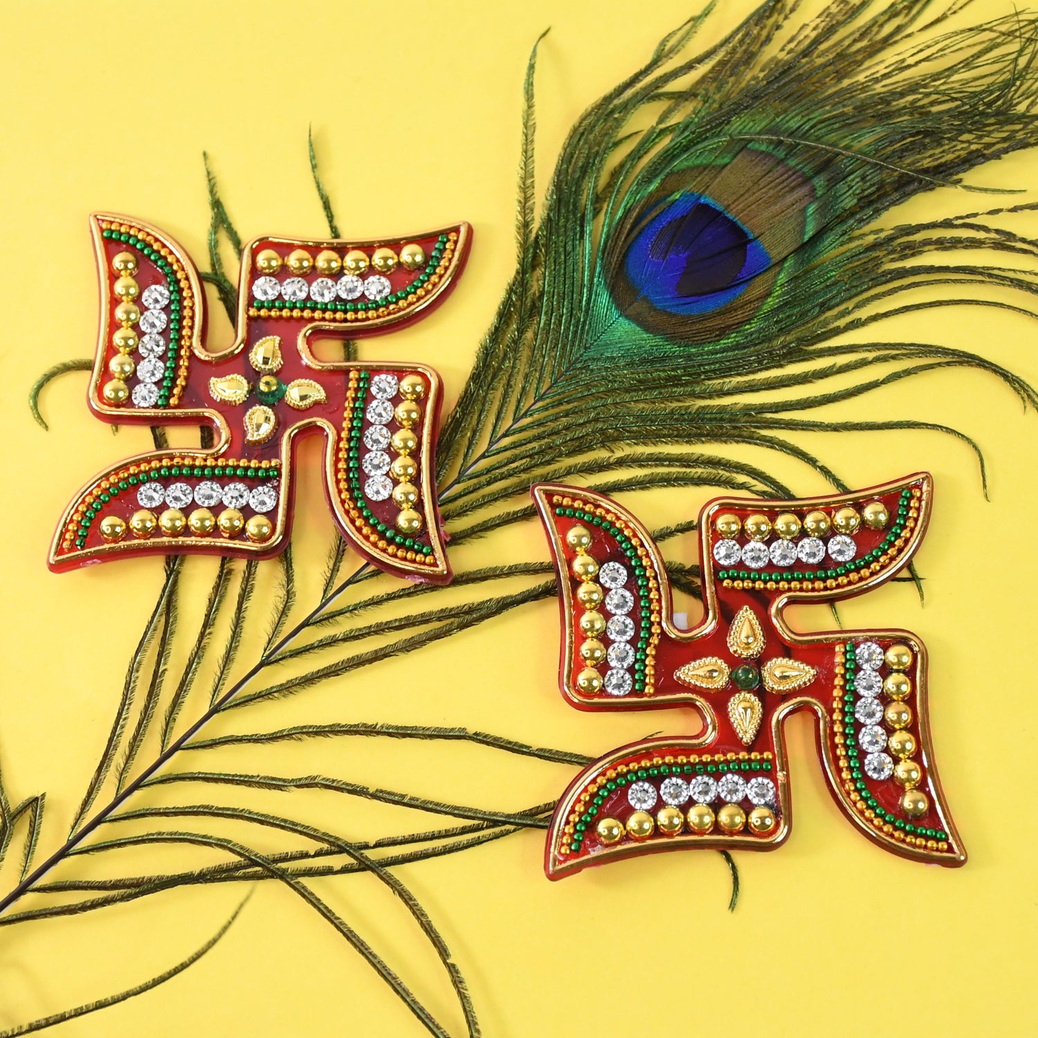Decorative Swastik Sticker (2pc Set) Decorative Swastik Sticker (2pc Set)